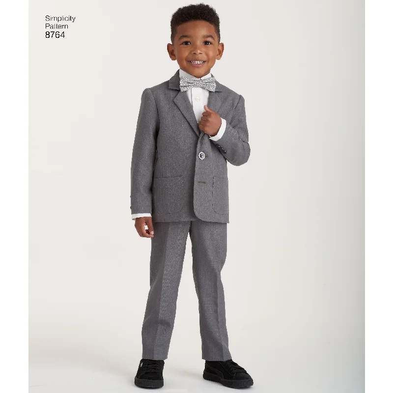 Simplicity Pattern 8764 boys suit and ties