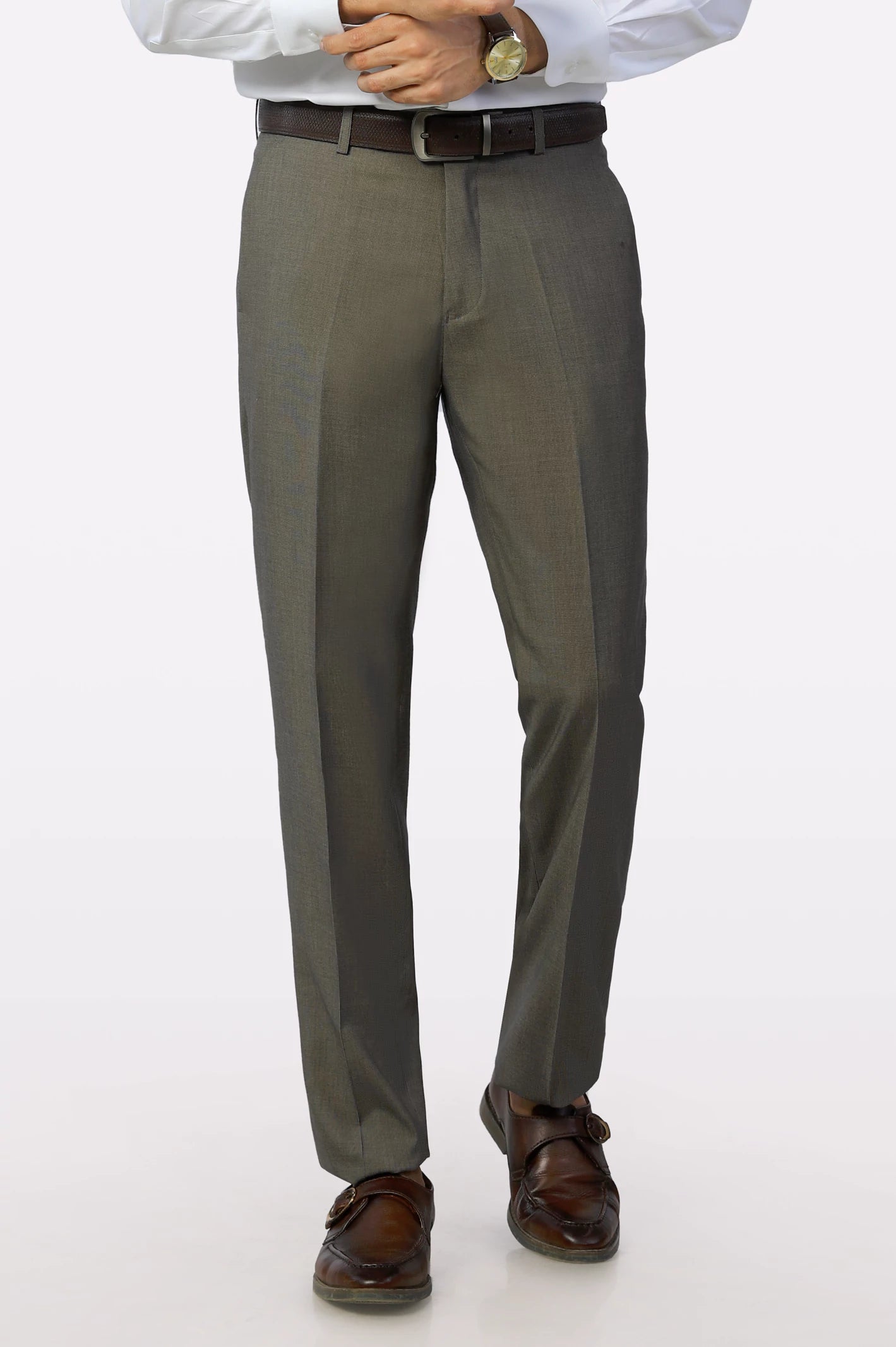 Light Brown Regular Fit Trouser