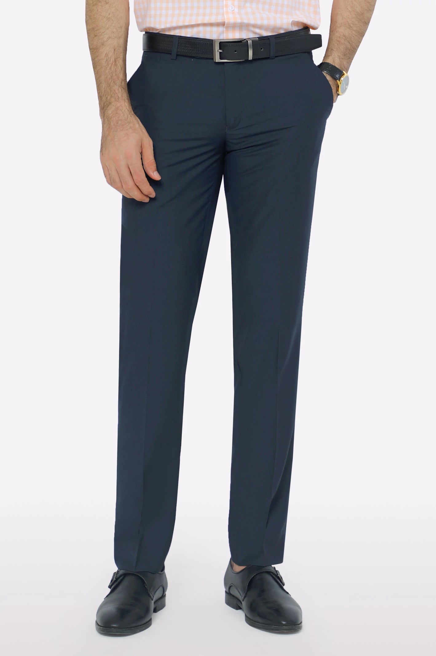 Blue Smart Fit Formal Trouser