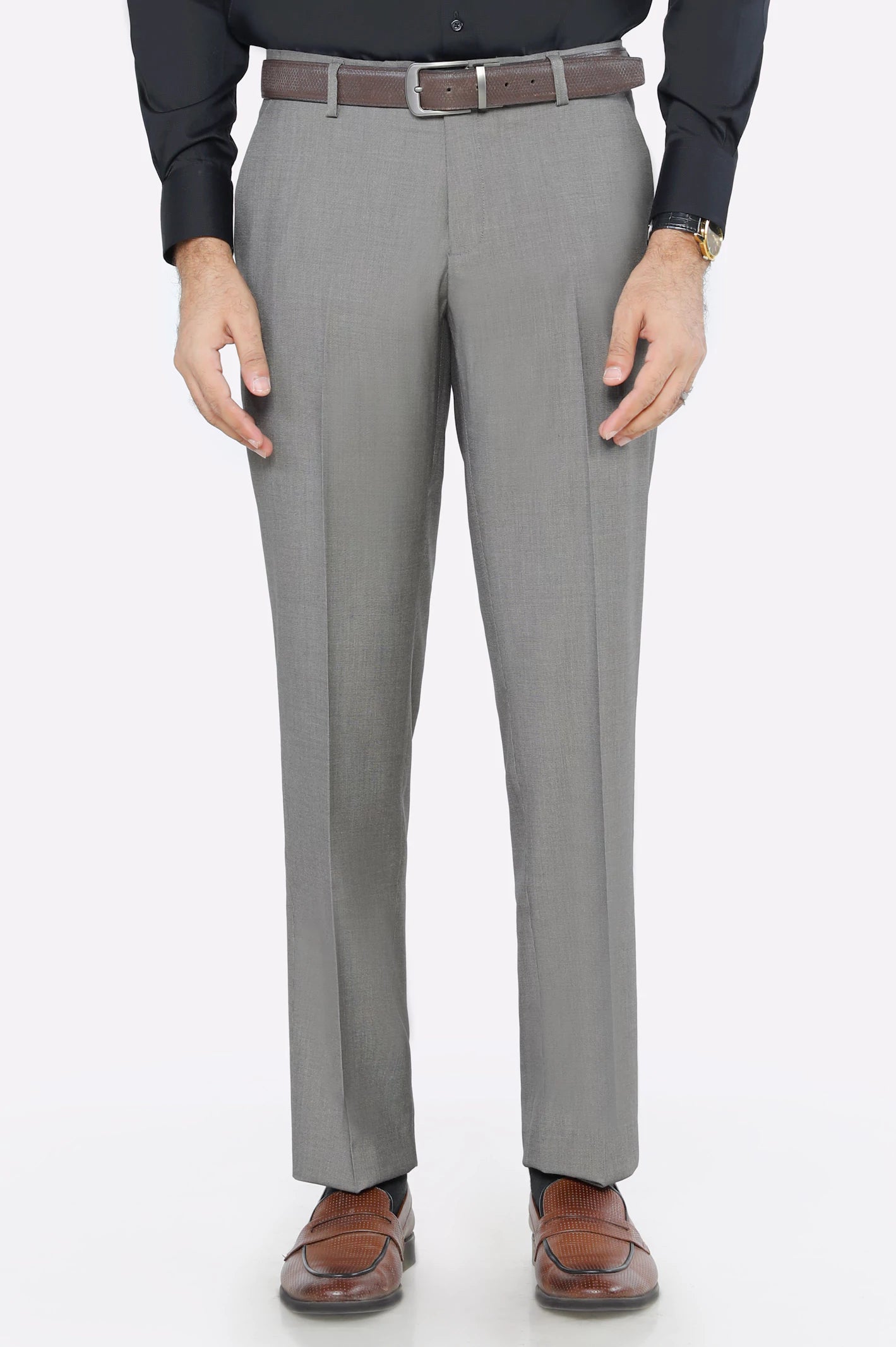 Light Brown Smart Fit Formal Trouser