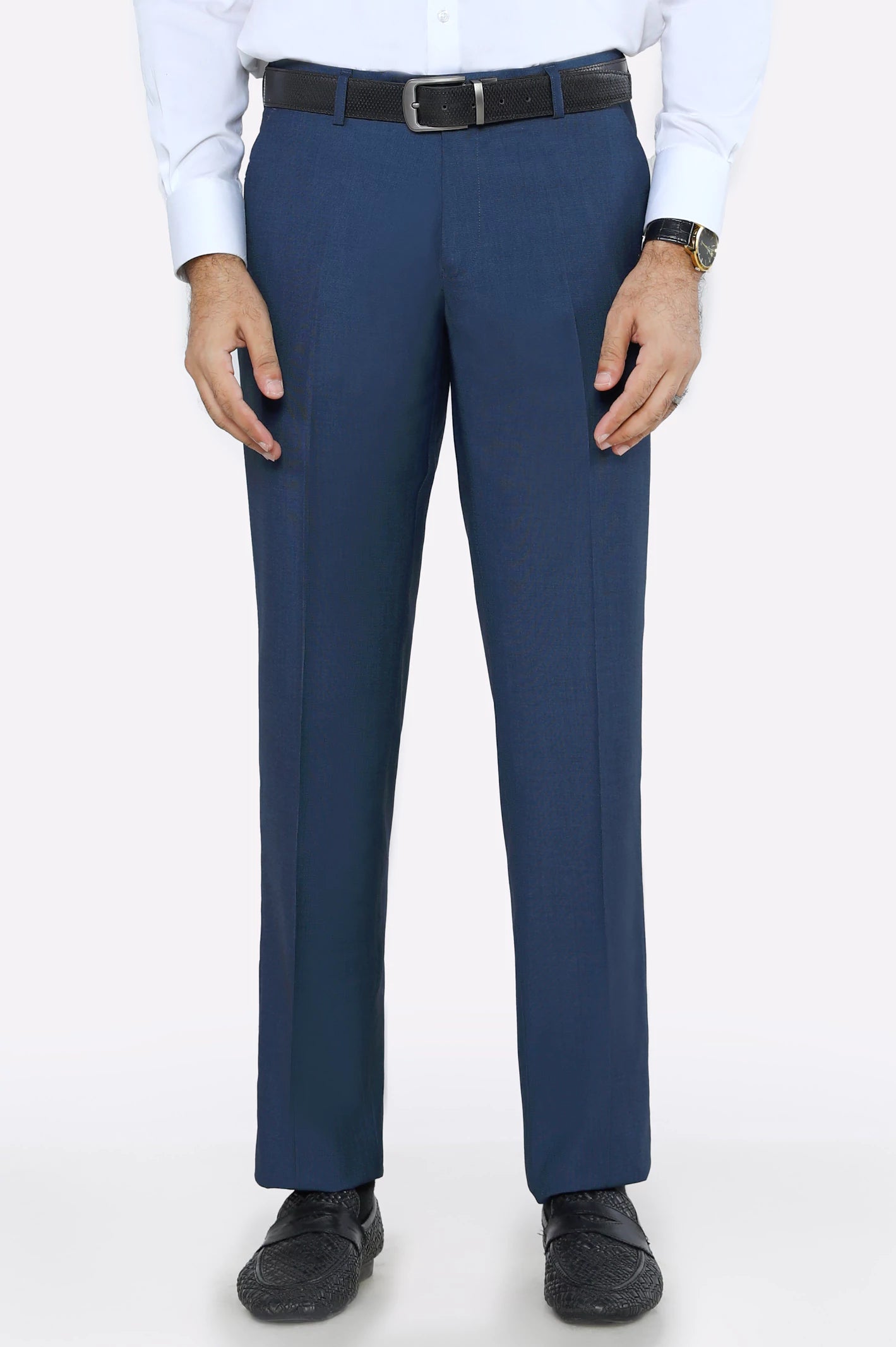 Royal Blue Smart Fit Formal Trouser