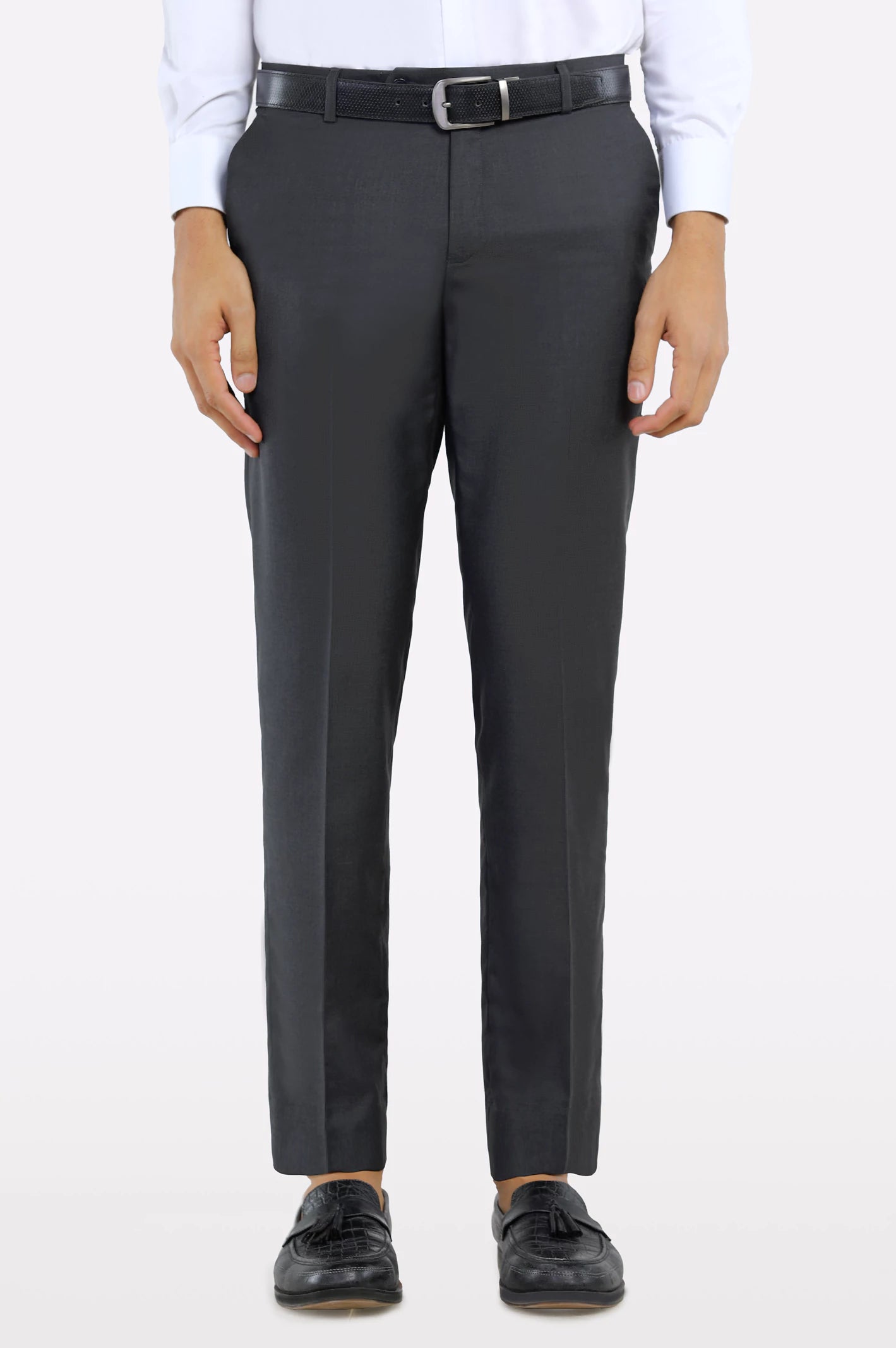 Dark Grey Smart Fit Formal Trouser