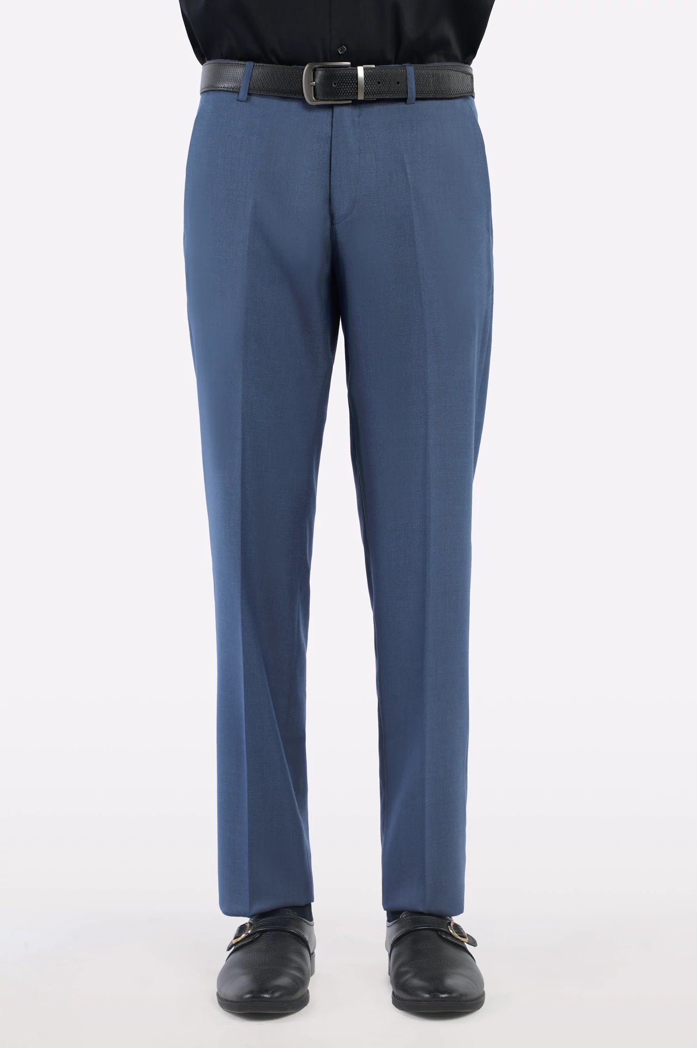 Blue Smart Fit Formal Trouser