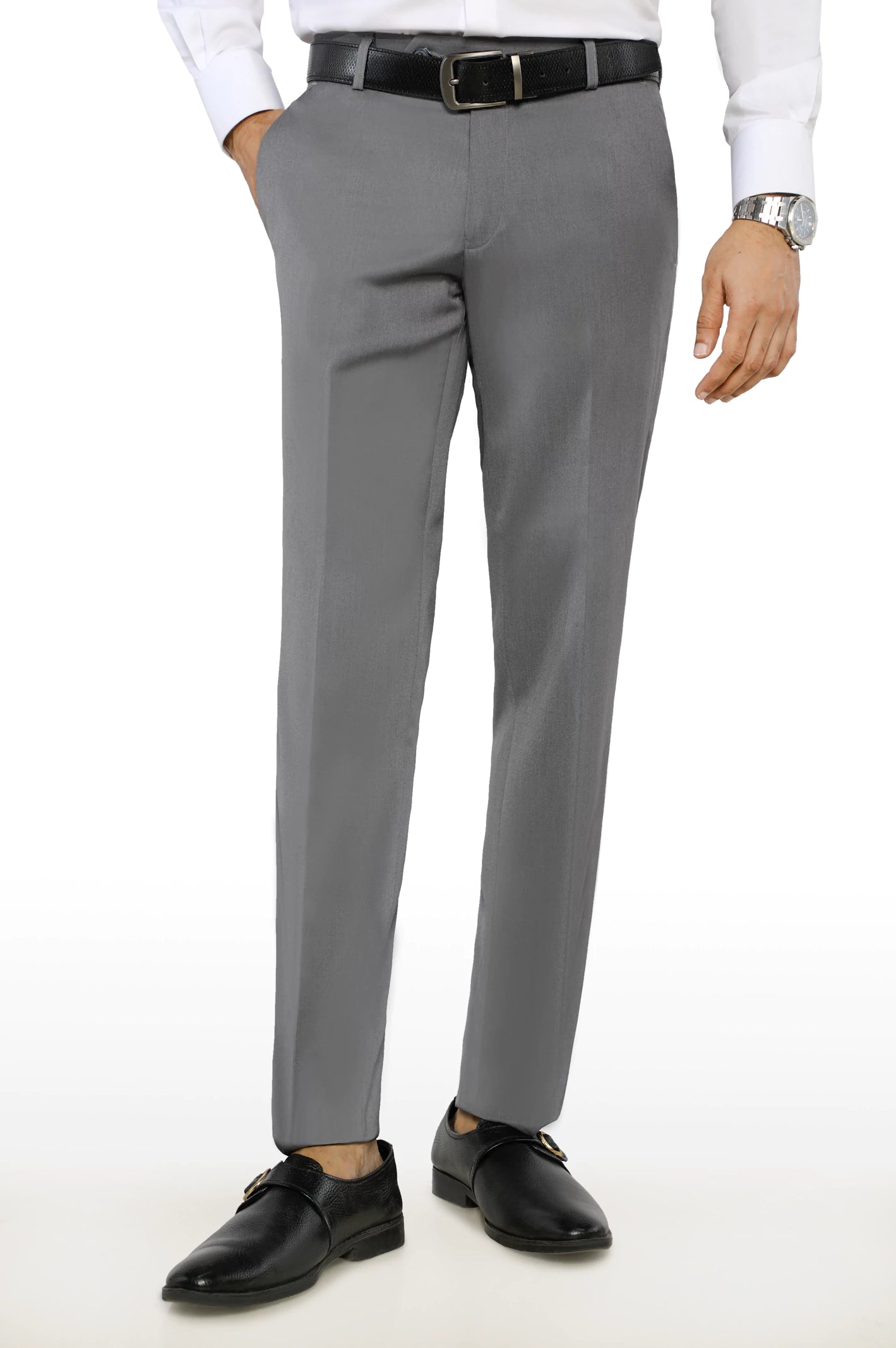 Light Grey Smart Fit Formal Trouser