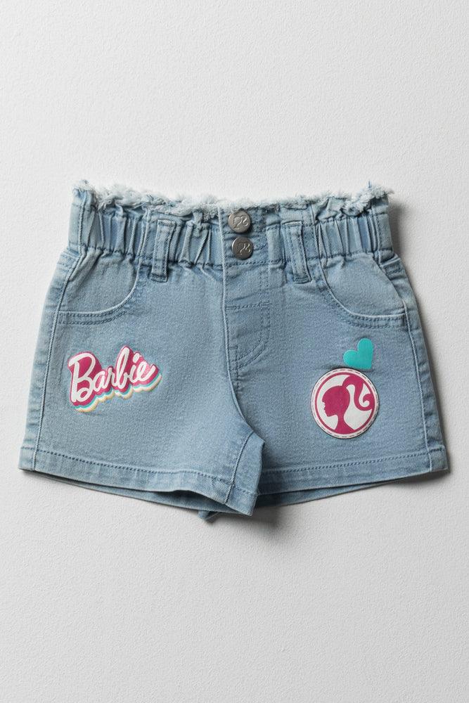 Barbie Denim Shorts Light Wash