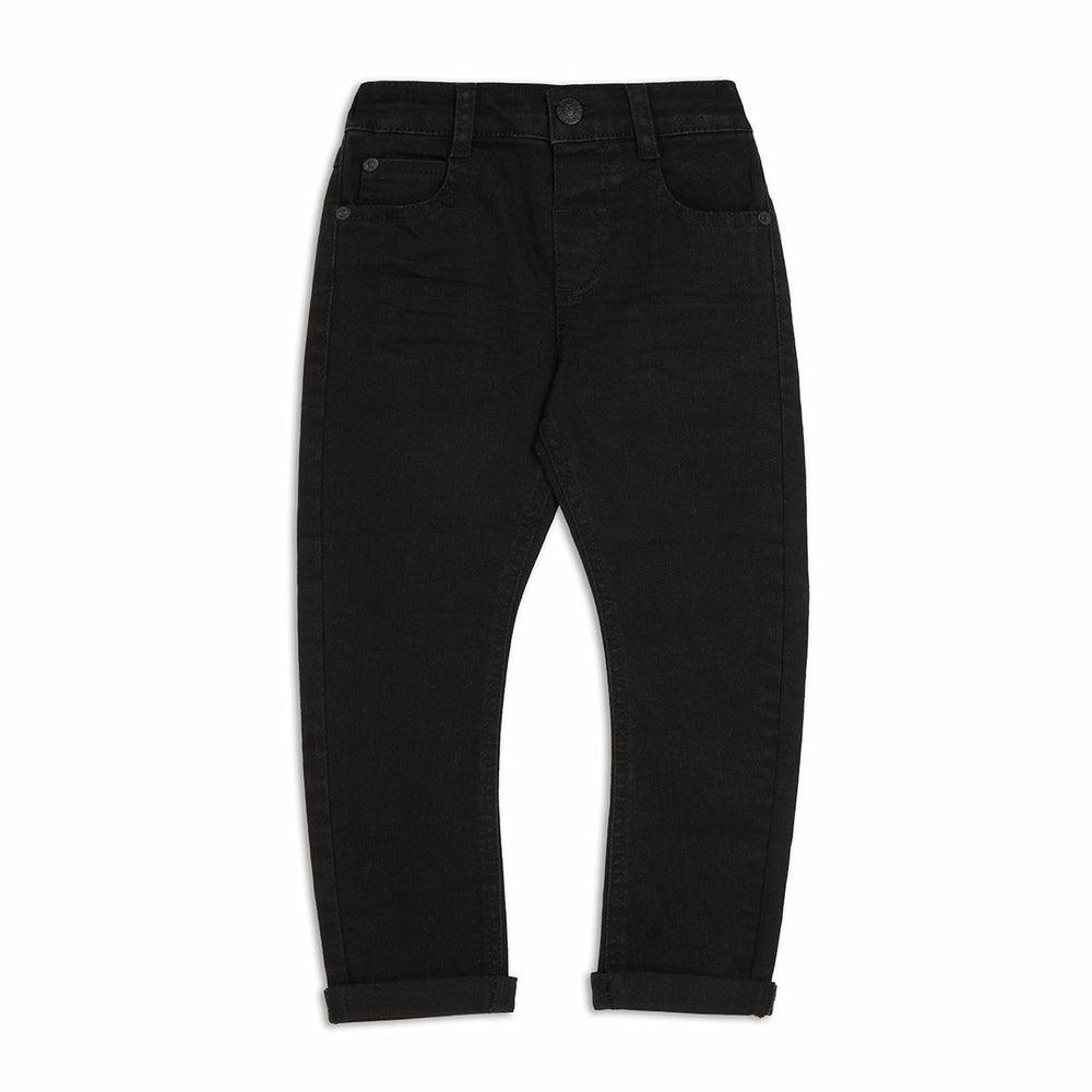 Bow Leg Denim Jeans Black