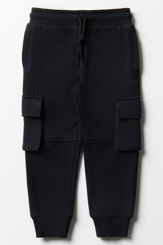 Cargo Trackpants Black