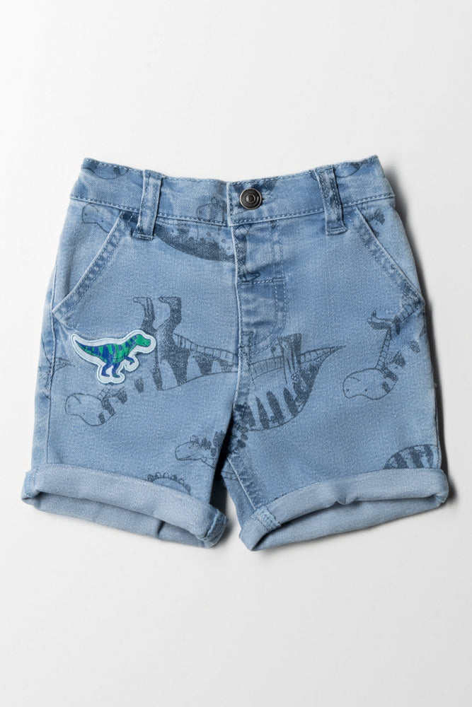 Dinosaur Denim Short Blue