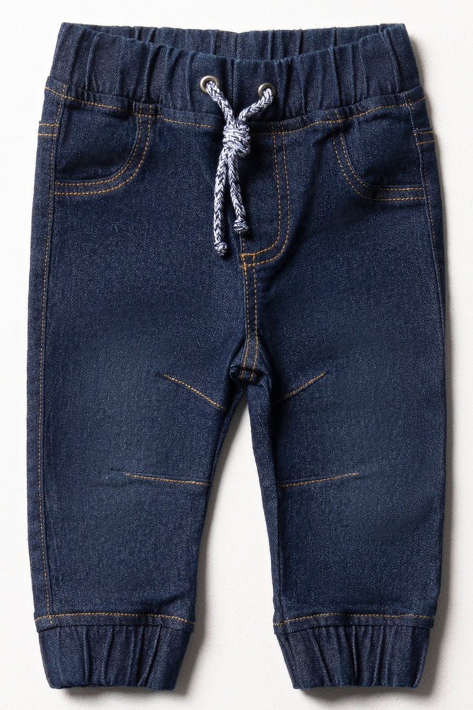 Jogger Denim Jeans Dark Blue