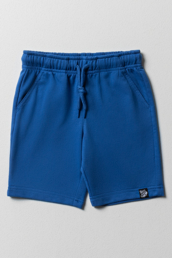 Knit Shorts Blue