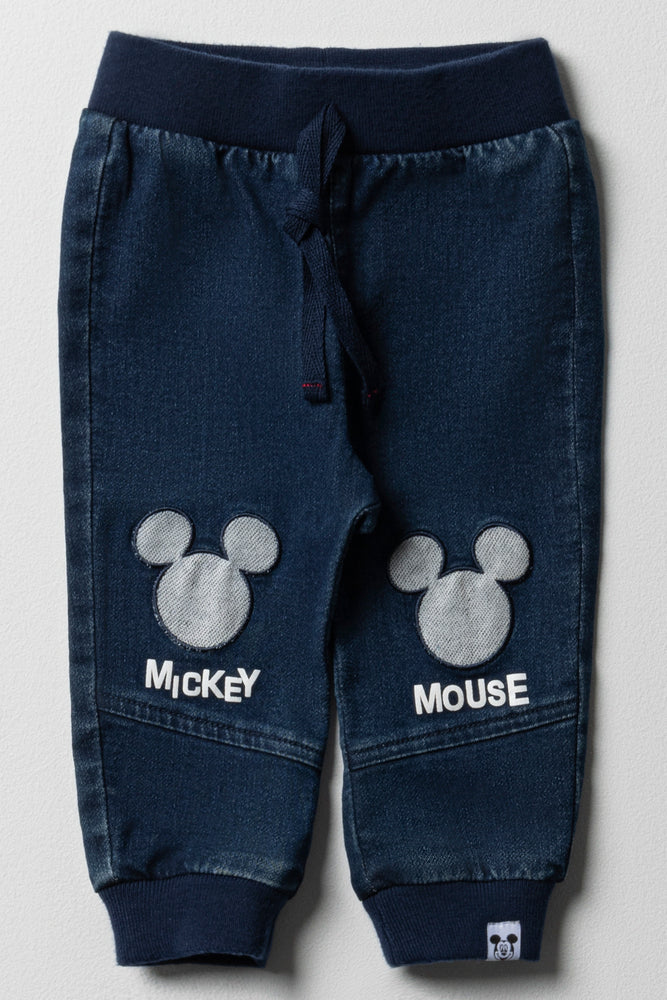 Mickey Mouse Denim Jeans Dark Blue