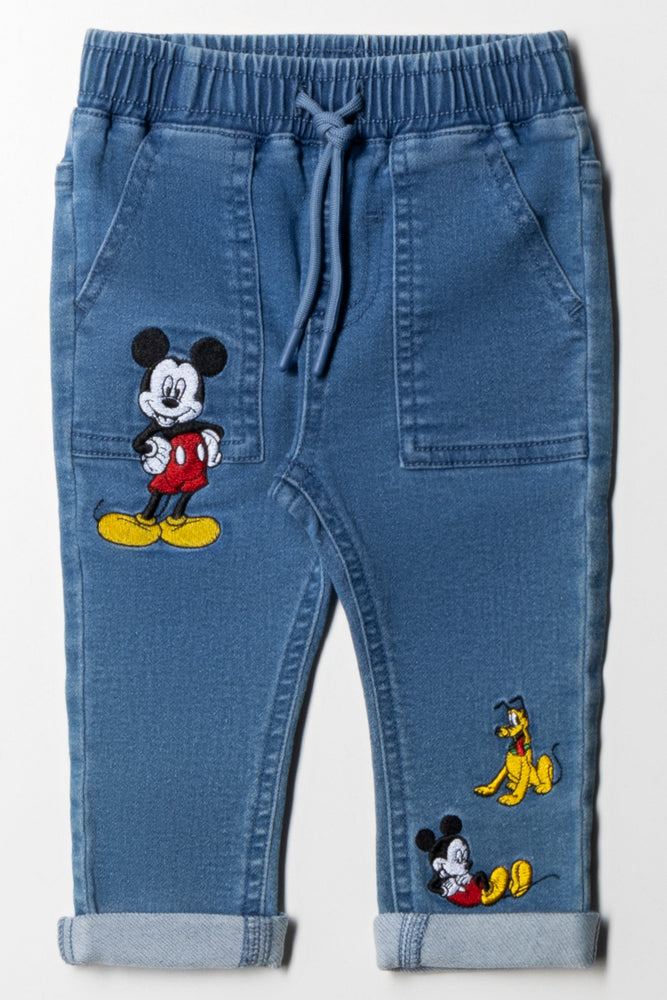 Mickey Mouse Denim Trouser Blue