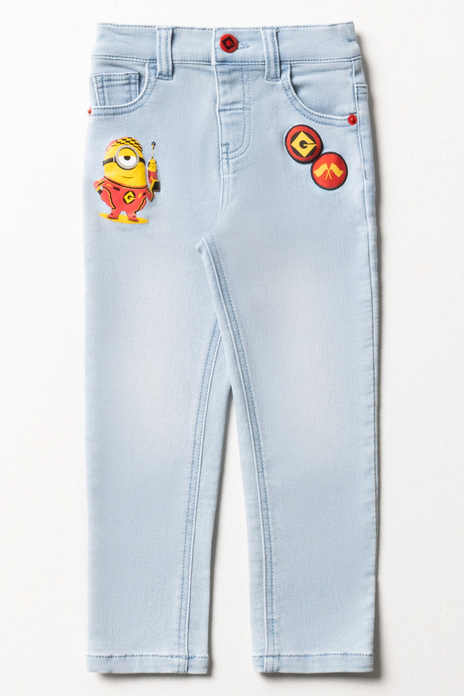 Minions Denim Jeans Light Blue