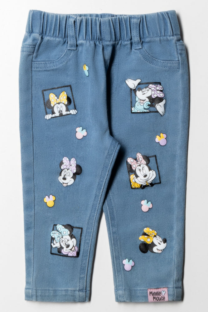 Minnie Mouse Jeggings Blue