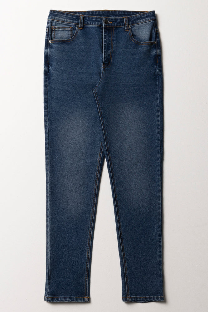 Skinny Denim Jeans Dark Blue