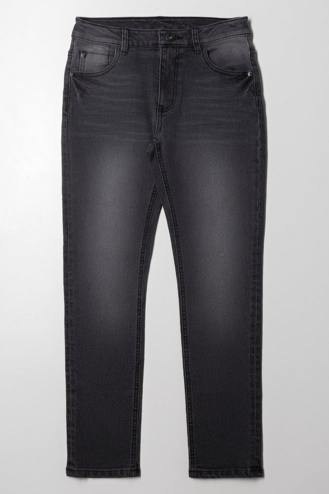 Skinny Denim Jeans Dark Grey