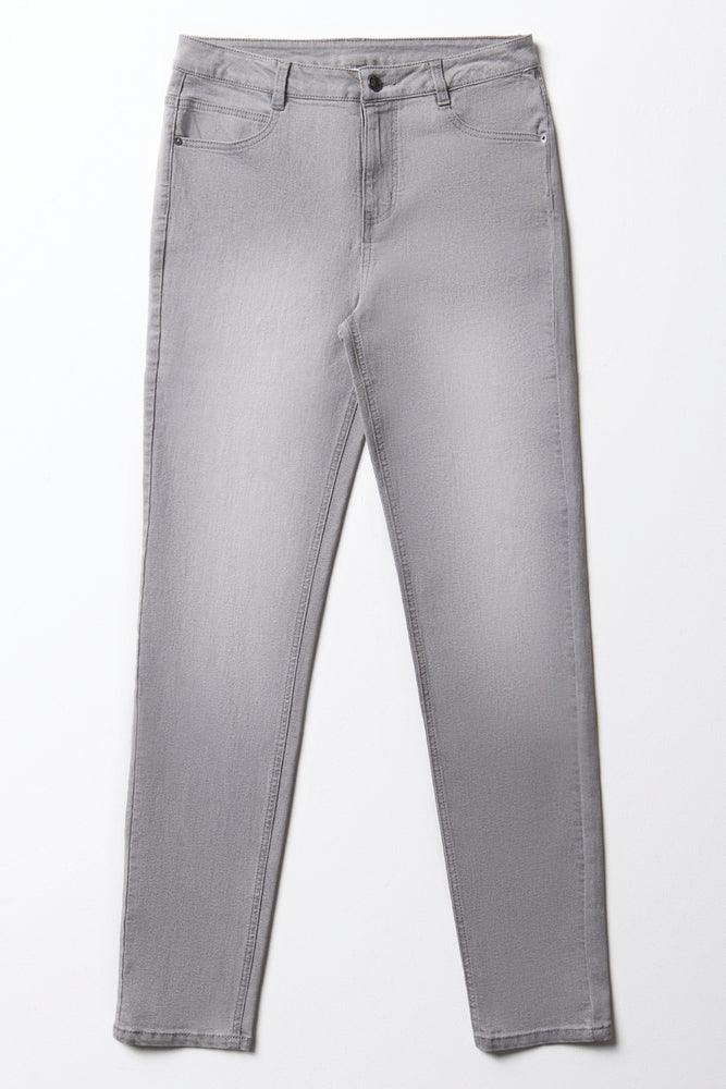 Skinny Denim Jeans Light Grey