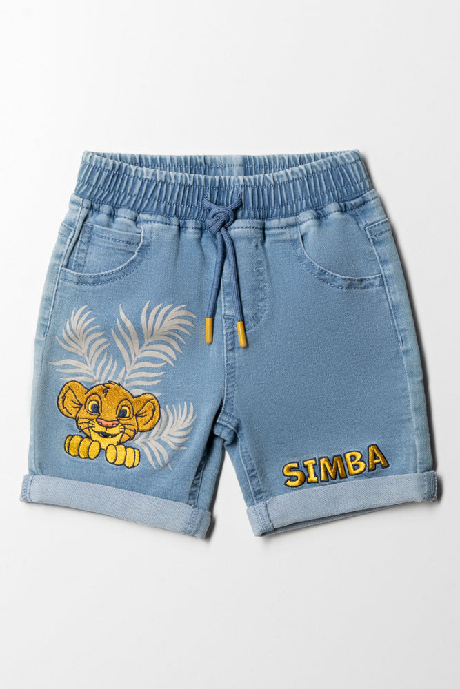 The Lion King Denim Shorts Blue